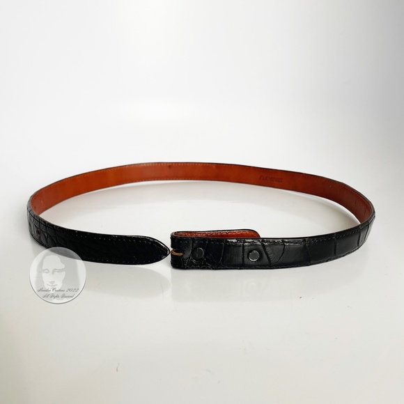Vintage Alligator Belt Strap by Flemings of Buckhead Size 28 Made in USA main image 4